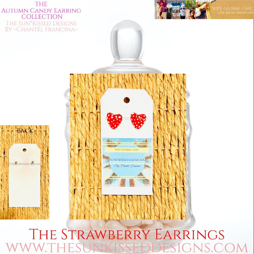 The Strawberry Earrings by The Sun*Kissed Designs By ~Chantél Francina~
